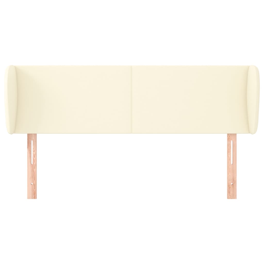 Testiera ad Orecchio Crema 147x23x78/88 cm in Similpelle