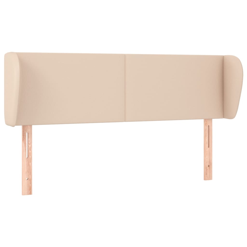 Testiera ad Orecchio Cappuccino 147x23x78/88 cm in Similpelle - homemem39