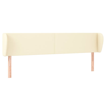 Testiera ad Orecchio Crema 163x23x78/88 cm in Similpelle