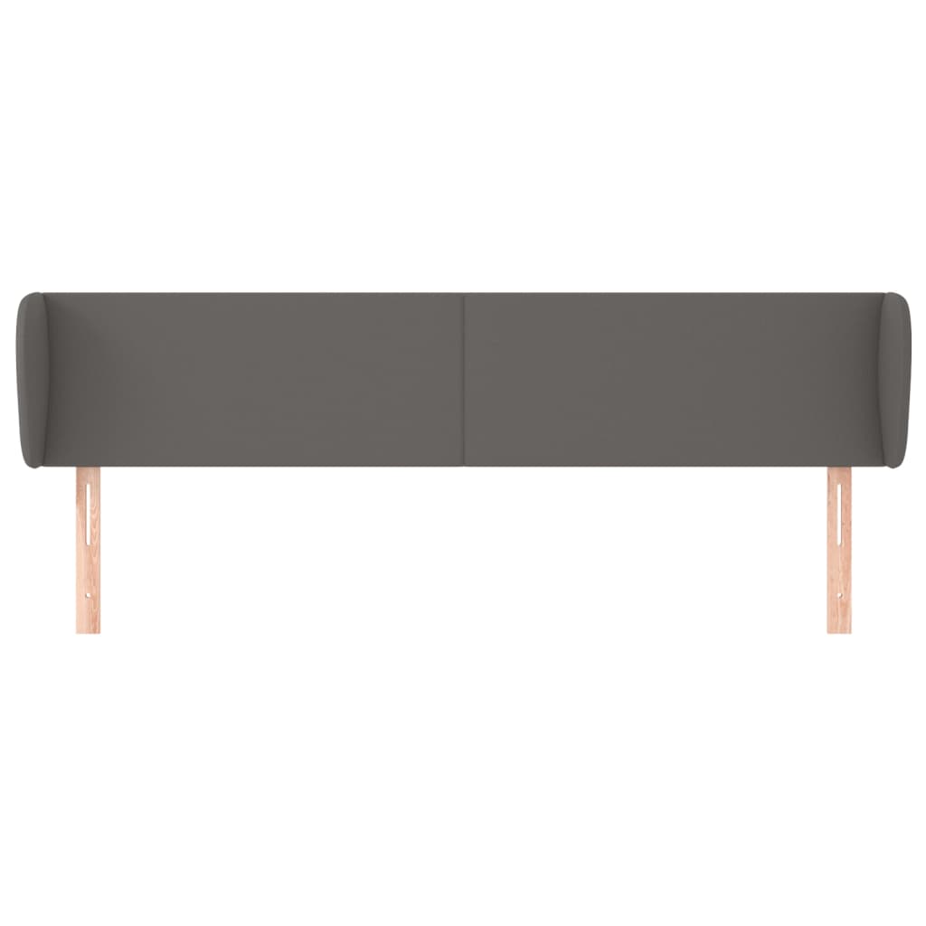 Testiera ad Orecchio Grigio 163x23x78/88 cm in Similpelle - homemem39