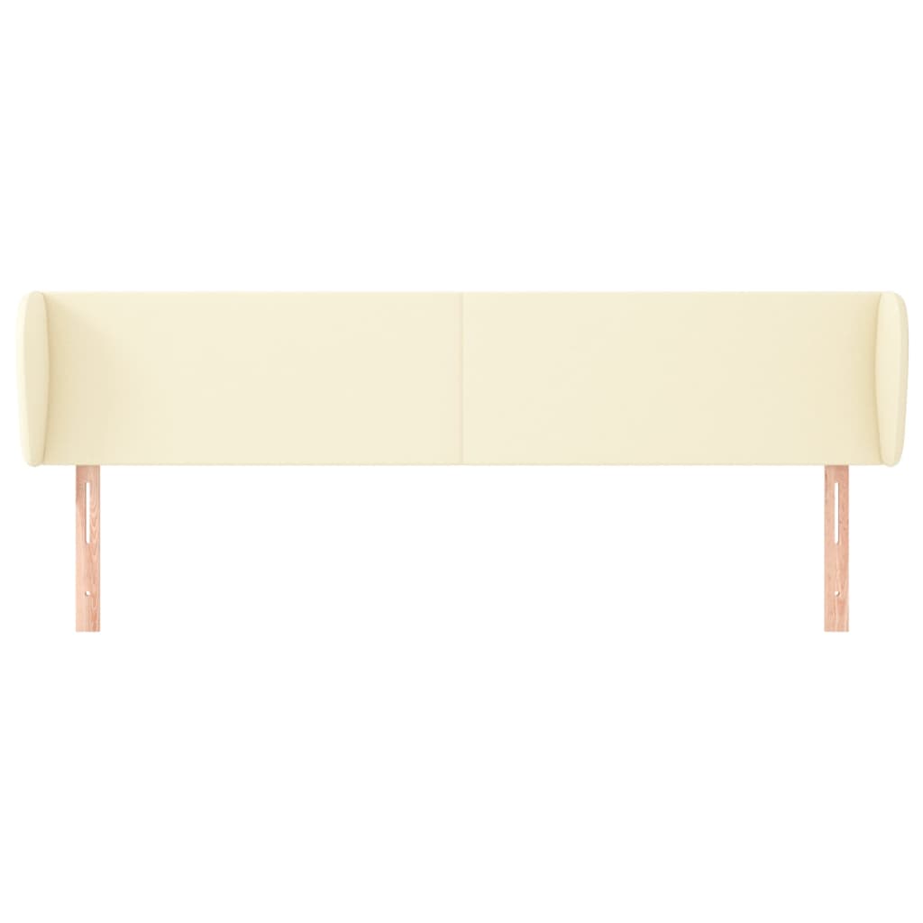 Testiera ad Orecchio Crema 183x23x78/88 cm in Similpelle