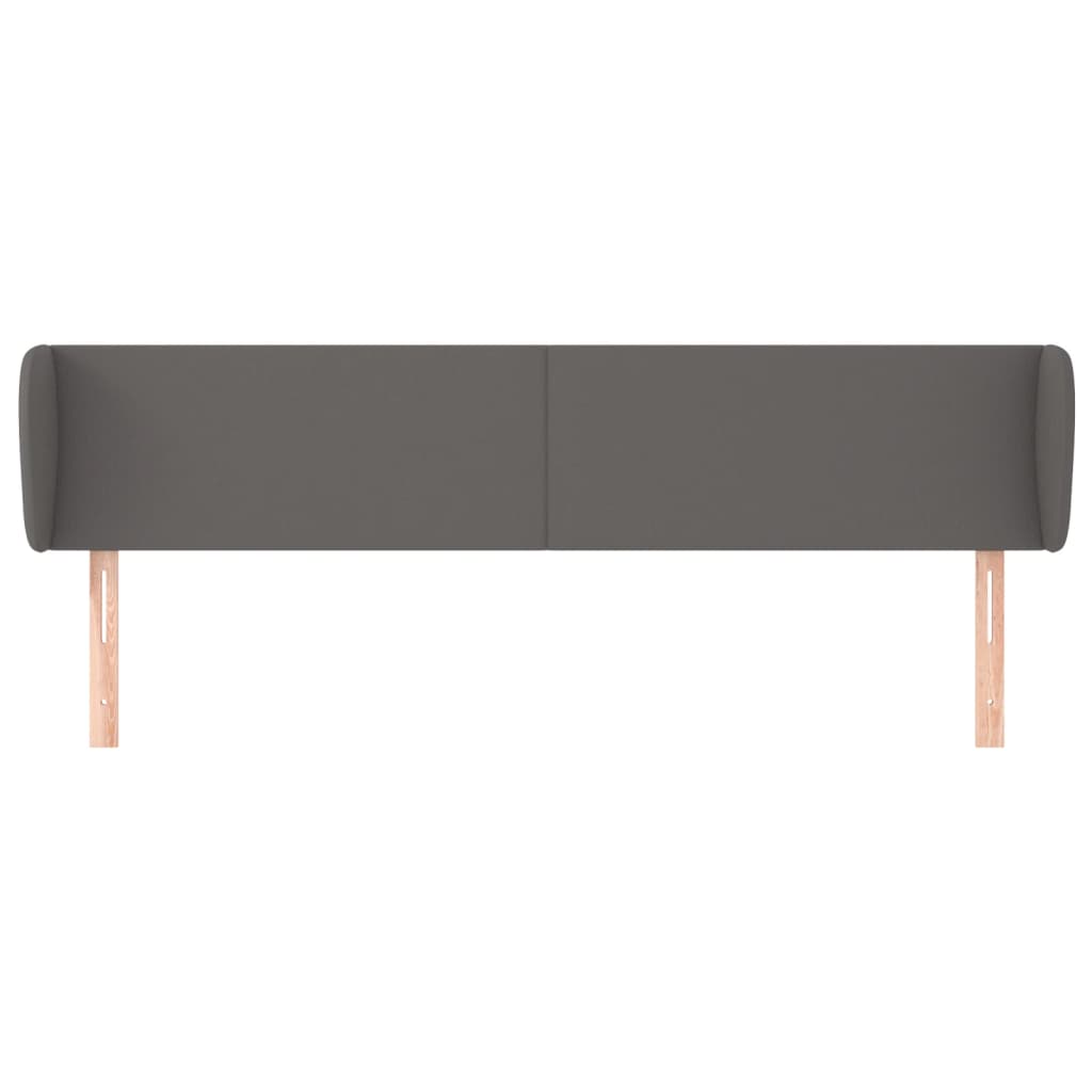 Testiera ad Orecchio Grigio 183x23x78/88 cm in Similpelle - homemem39