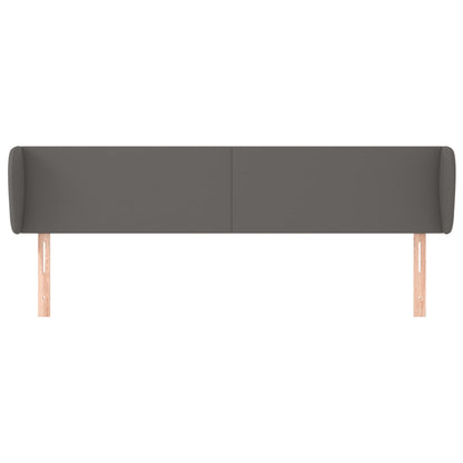 Testiera ad Orecchio Grigio 203x23x78/88 cm in Similpelle - homemem39