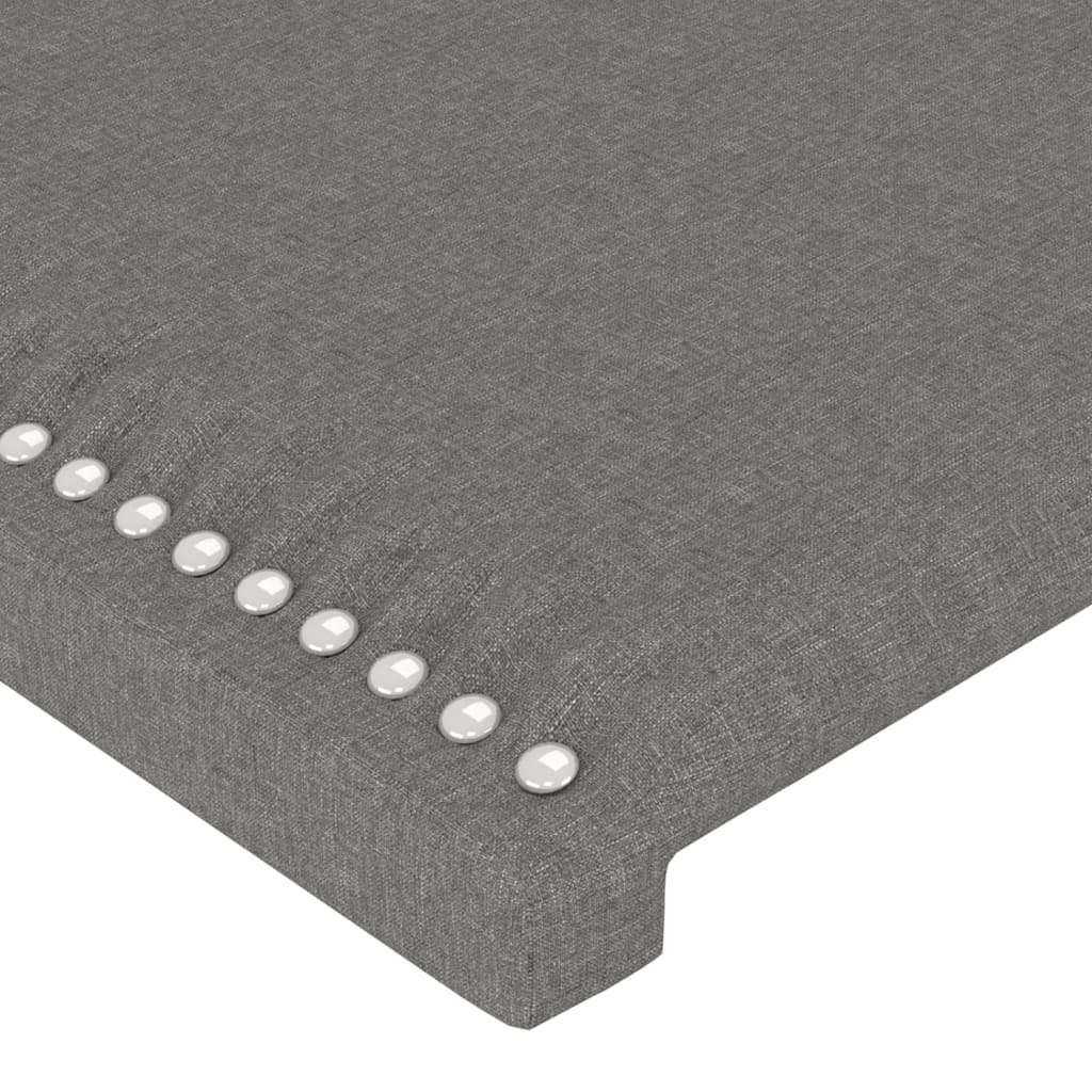 Testiera ad Orecchio Grigio Scuro 203x23x78/88 cm in Tessuto | homemem39