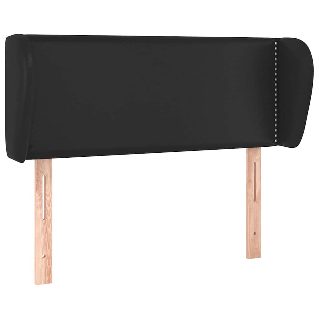 Testiera ad Orecchio Nera 83 x 23 x 78/88 cm in Similpelle | homemem39