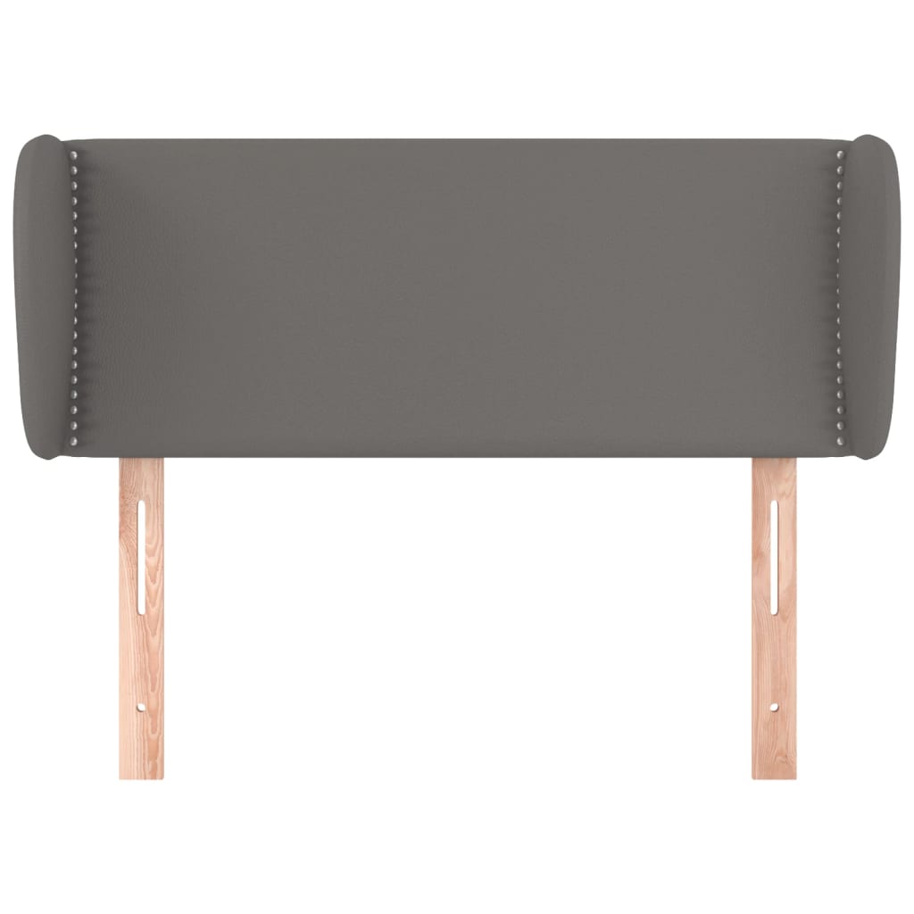 Testiera ad Orecchio Grigia 103x23x78/88 cm in Similpelle - homemem39