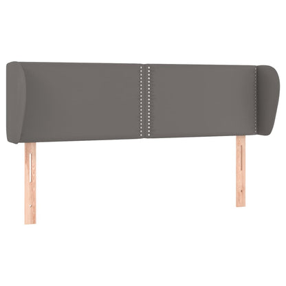 Testiera ad Orecchio Grigio 147x23x78/88 cm in Similpelle - homemem39