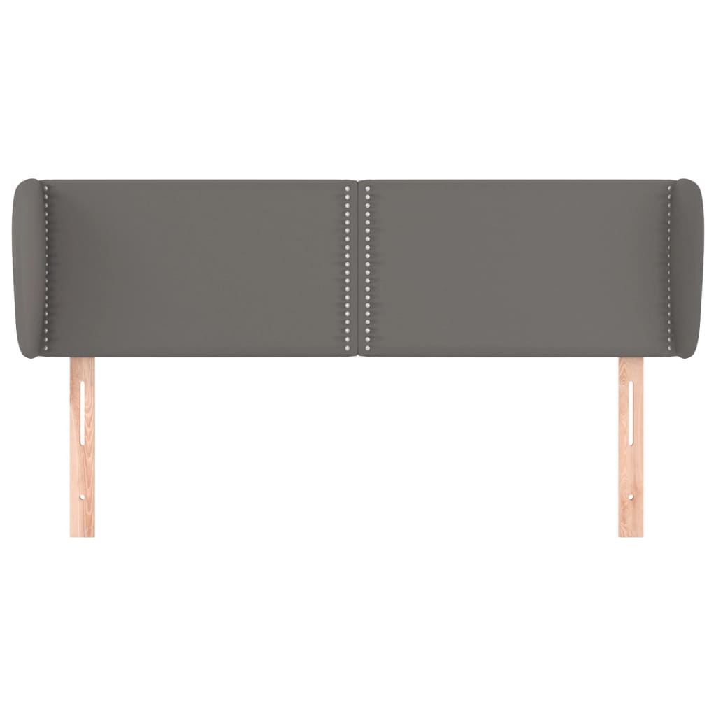 Testiera ad Orecchio Grigio 147x23x78/88 cm in Similpelle - homemem39