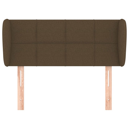 Testiera ad Orecchio Marrone Scuro 83x23x78/88 cm in Tessuto