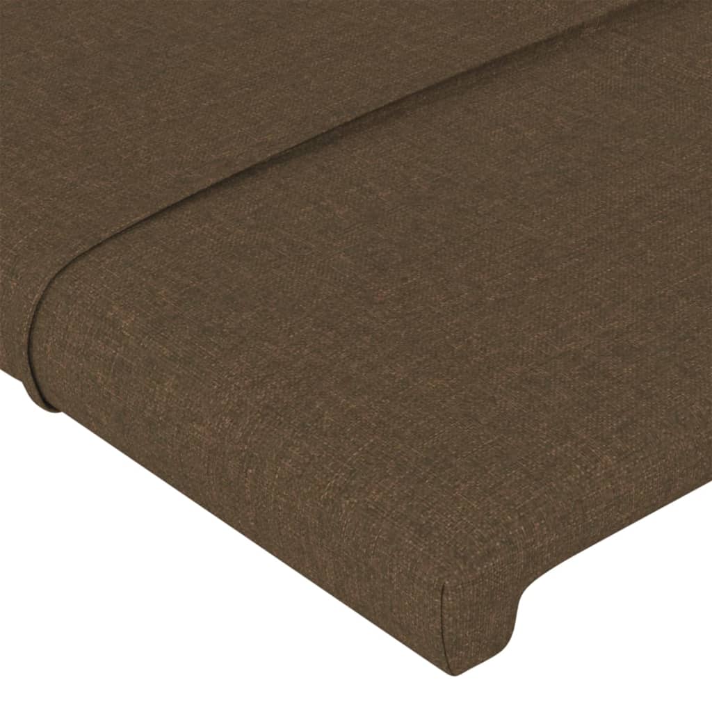 Testiera ad Orecchio Marrone Scuro 93x23x78/88 cm in Tessuto | homemem39
