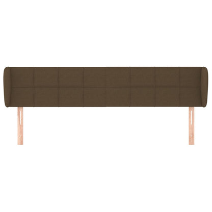 Testiera ad Orecchio Marrone Scuro 183x23x78/88 cm in Tessuto | homemem39