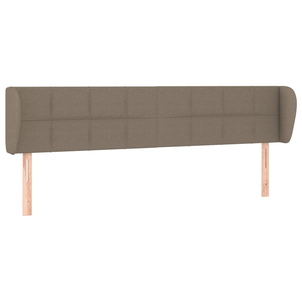 Testiera ad Orecchio Tortora 203x23x78/88 cm in Tessuto | homemem39