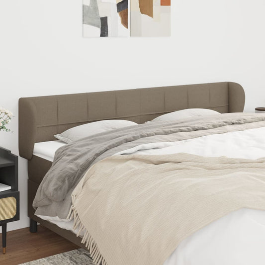 Testiera ad Orecchio Tortora 203x23x78/88 cm in Tessuto | homemem39