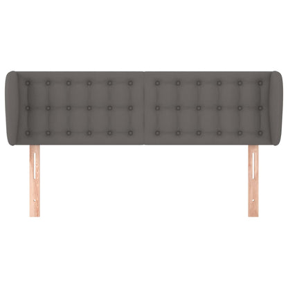 Testiera ad Orecchio Grigio 147x23x78/88 cm in Similpelle - homemem39