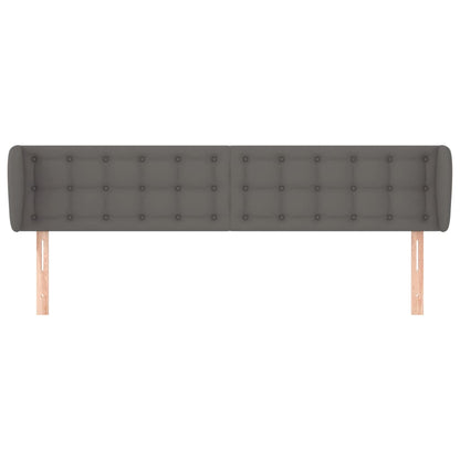 Testiera ad Orecchio Grigio 163x23x78/88 cm in Similpelle - homemem39