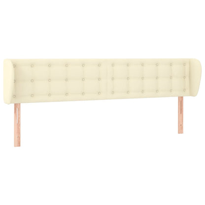 Testiera ad Orecchio Crema 183x23x78/88 cm in Similpelle - homemem39