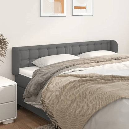 Testiera ad Orecchio Grigio 183x23x78/88 cm in Similpelle | homemem39