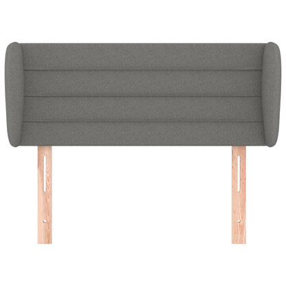 Testiera ad Orecchio Grigio Scuro 83x23x78/88 cm in Tessuto | homemem39