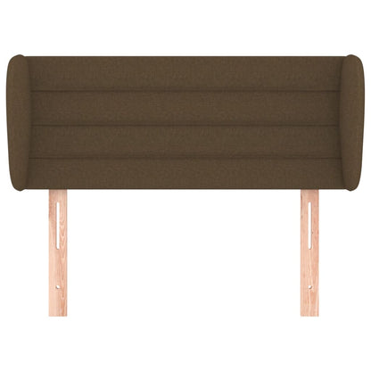 Testiera ad Orecchio Marrone Scuro 83x23x78/88 cm in Tessuto