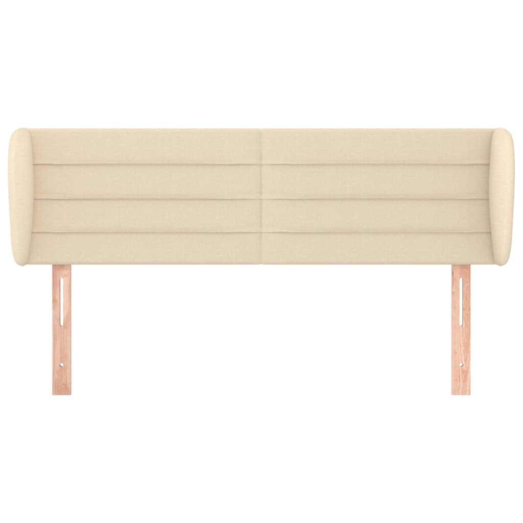 Testiera ad Orecchio Crema 147x23x78/88 cm in Tessuto - homemem39