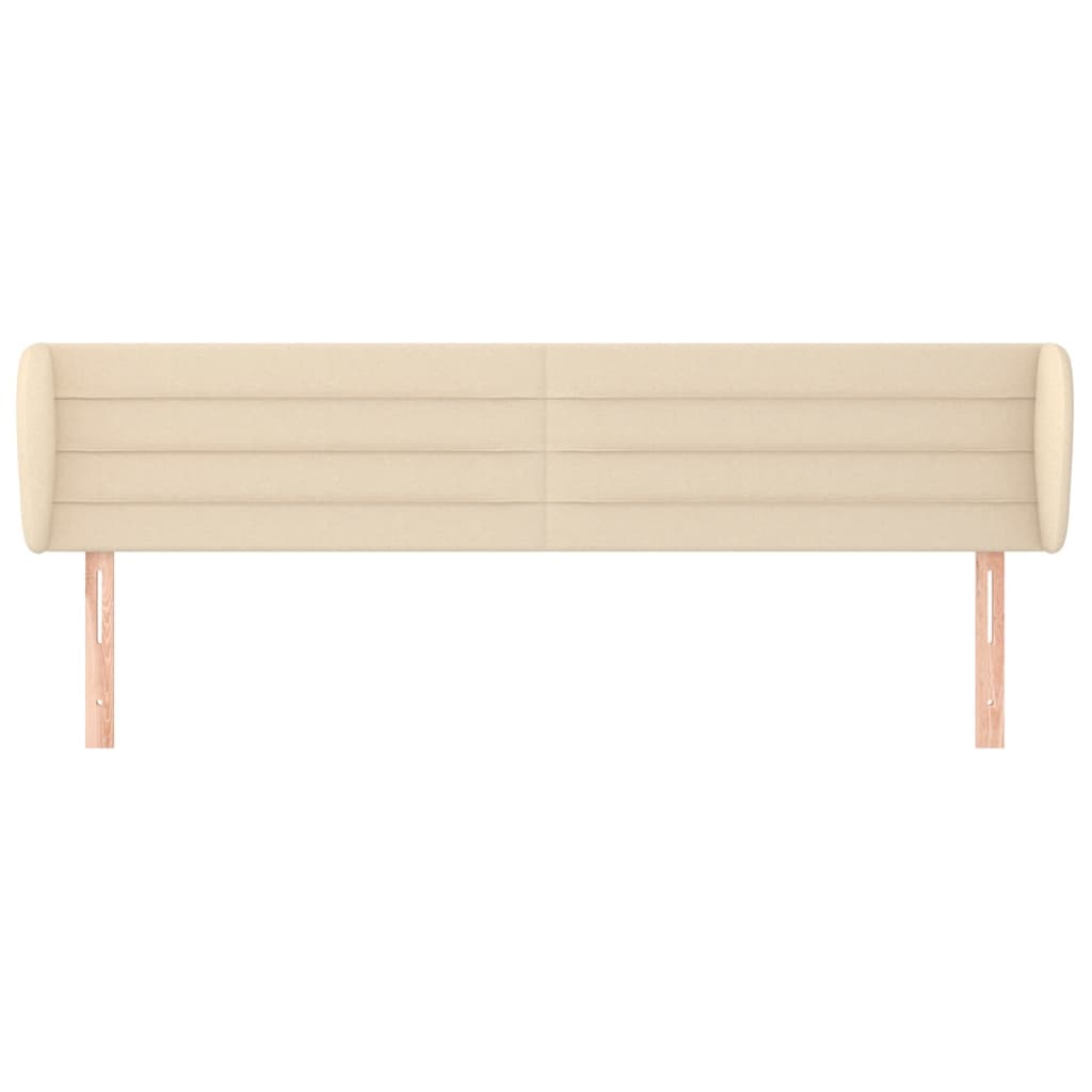 Testiera ad Orecchio Crema 163x23x78/88 cm in Tessuto | homemem39