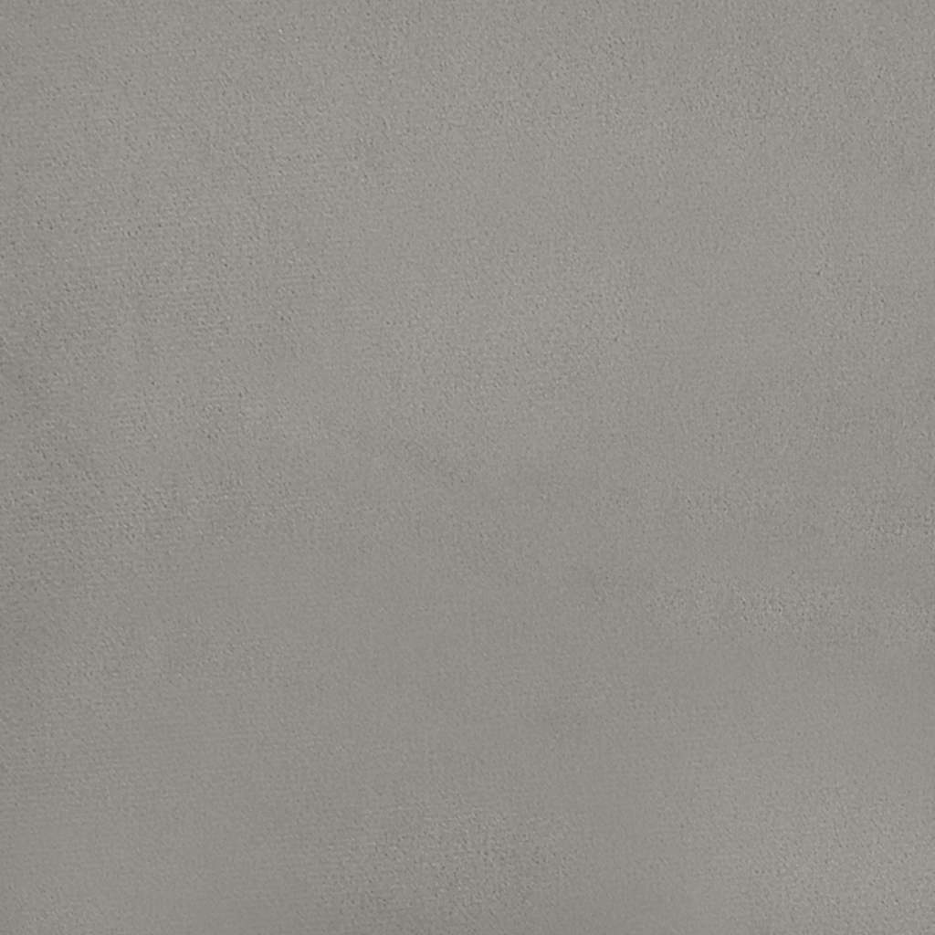 Testiera ad Orecchio Grigio Chiaro 183x23x78/88 cm in Velluto | homemem39