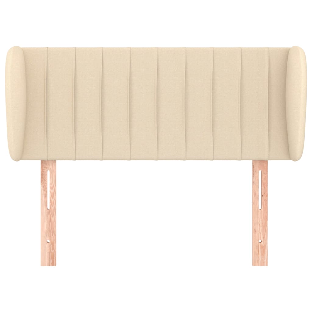 Testiera ad Orecchio Crema 83 x 23 x 78/88 cm in Tessuto - homemem39