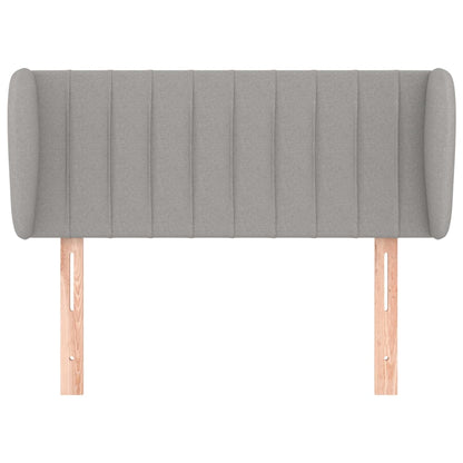 Testiera ad Orecchio Grigio Chiaro 93x23x78/88 cm in Tessuto - homemem39