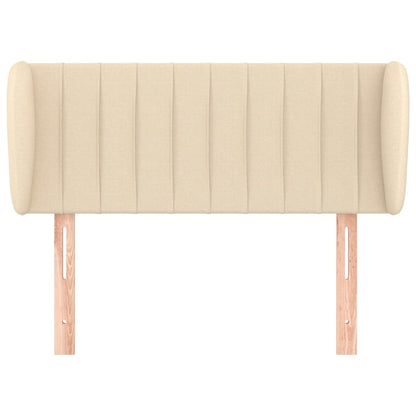 Testiera ad Orecchio Crema 93x23x78/88 cm in Tessuto - homemem39