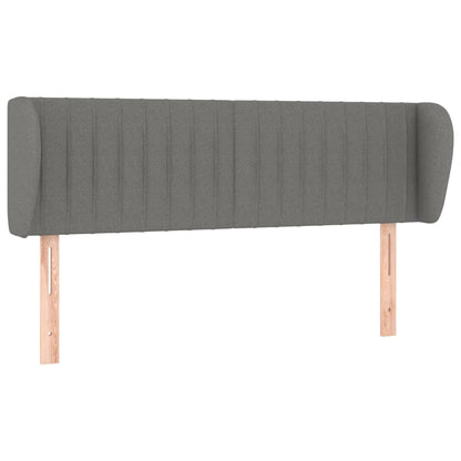 Testiera ad Orecchio Grigio Scuro 147x23x78/88 cm in Tessuto | homemem39