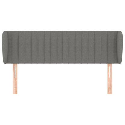 Testiera ad Orecchio Grigio Scuro 147x23x78/88 cm in Tessuto | homemem39