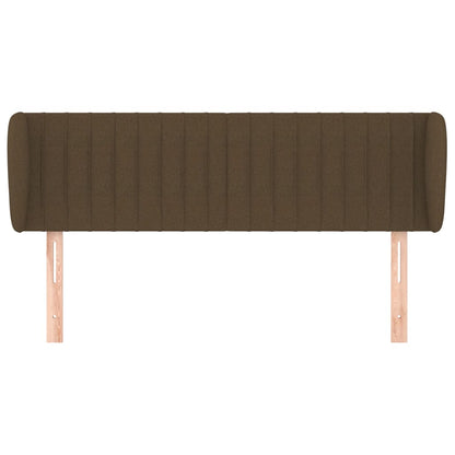 Testiera ad Orecchio Marrone Scuro 147x23x78/88 cm in Tessuto | homemem39