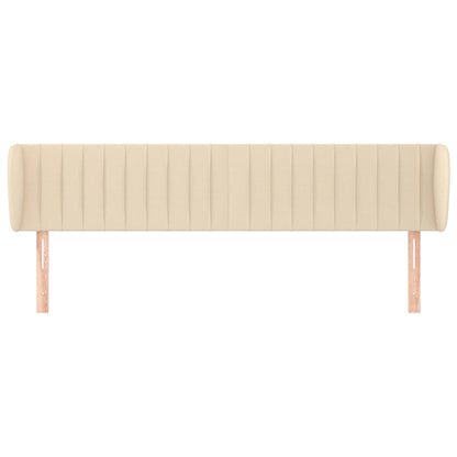 Testiera ad Orecchio Crema 163x23x78/88 cm in Tessuto