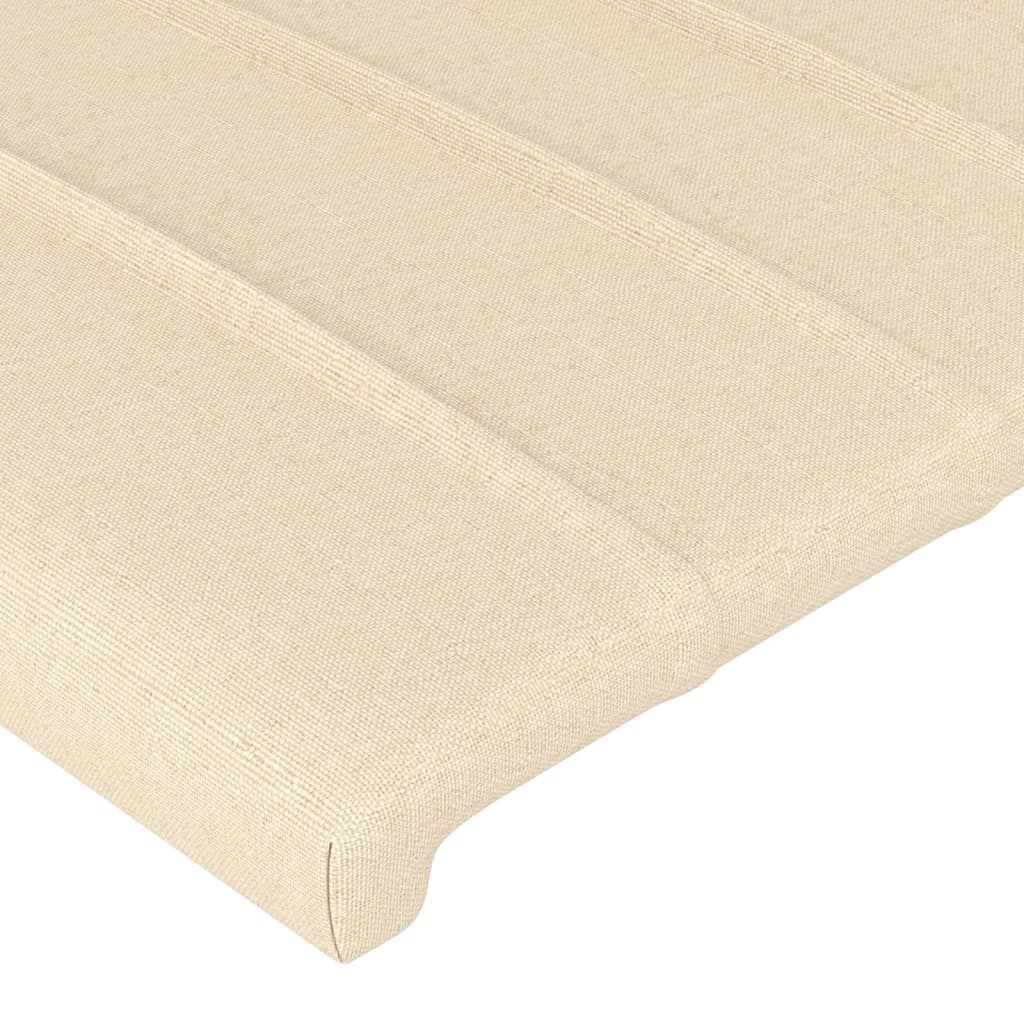 Testiera ad Orecchio Crema 163x23x78/88 cm in Tessuto