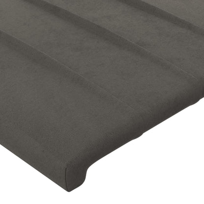 Testiera ad Orecchio Grigio Scuro 147x23x78/88 cm in Velluto | homemem39