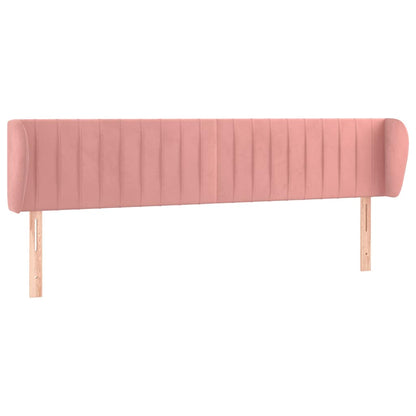 Testiera ad Orecchio Rosa 203x23x78/88 cm in Velluto | homemem39