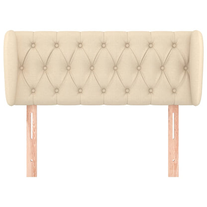 Testiera ad Orecchio Crema 93x23x78/88 cm in Tessuto - homemem39