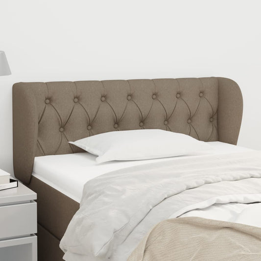 Testiera ad Orecchio Tortora 103x23x78/88 cm in Tessuto | homemem39