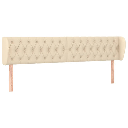 Testiera ad Orecchio Crema 203x23x78/88 cm in Tessuto | homemem39