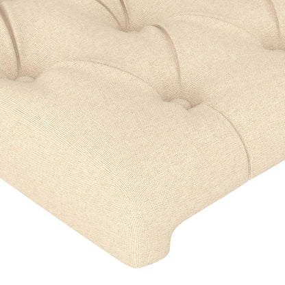 Testiera ad Orecchio Crema 203x23x78/88 cm in Tessuto | homemem39