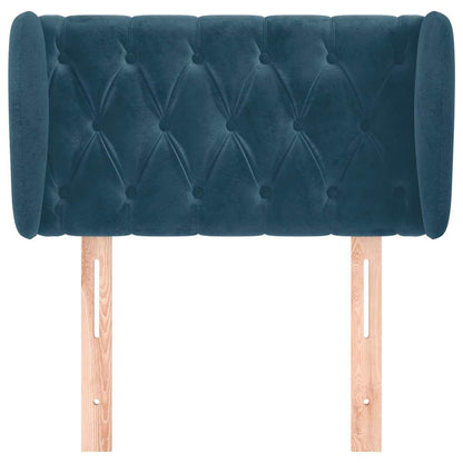 Testiera ad Orecchio Blu Scuro 83x23x78/88 cm in Velluto | homemem39