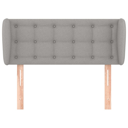 Testiera ad Orecchio Grigio Chiaro 83x23x78/88 cm in Tessuto - homemem39