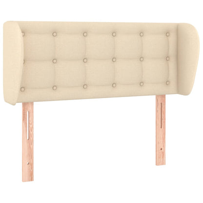 Testiera ad Orecchio Crema 83 x 23 x 78/88 cm in Tessuto - homemem39