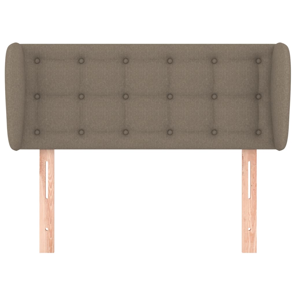 Testiera ad Orecchio Tortora 93x23x78/88 cm in Tessuto