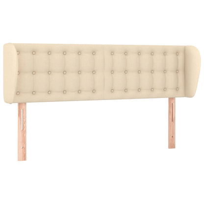 Testiera ad Orecchio Crema 147x23x78/88 cm in Tessuto - homemem39