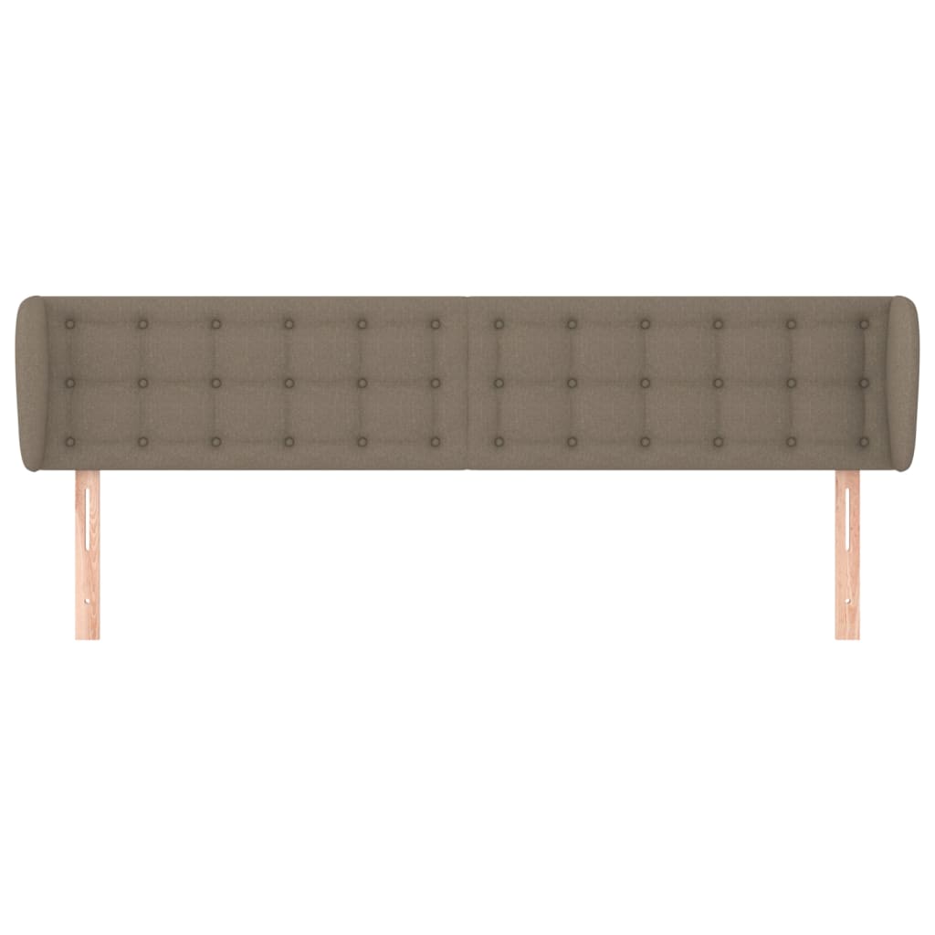 Testiera ad Orecchio Tortora 183x23x78/88 cm in Tessuto | homemem39