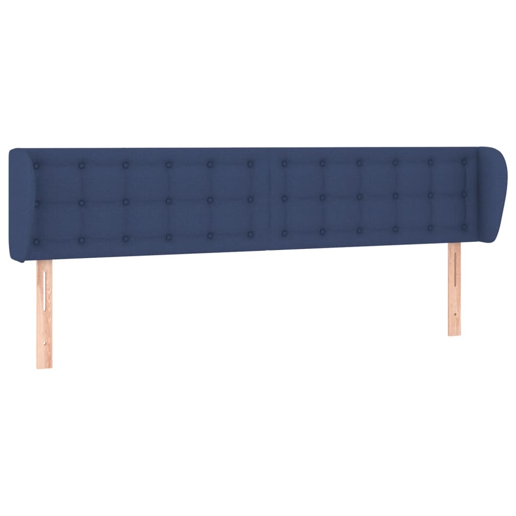 Testiera ad Orecchio Blu 183x23x78/88 cm in Tessuto | homemem39