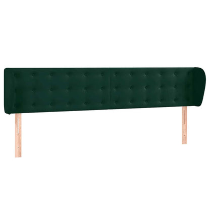 Testiera ad Orecchio Verde Scuro 183x23x78/88 cm in Velluto | homemem39