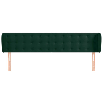 Testiera ad Orecchio Verde Scuro 183x23x78/88 cm in Velluto | homemem39