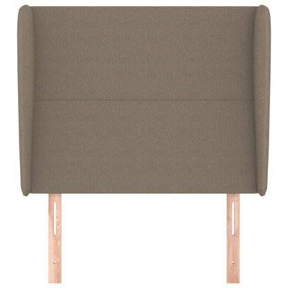 Testiera ad Orecchio Tortora 83x23x118/128 cm in Tessuto - homemem39